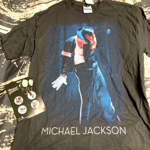 Michael Jackson Tshirt and Buttons